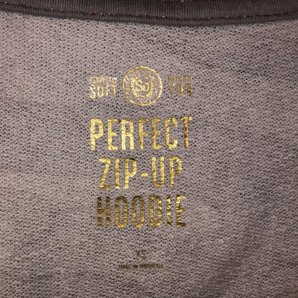Zip Up Gray Camo Hoodie XS - Picture 3 of 3